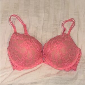 Victoria's Secret Pink Lace Bra with Underwire Support